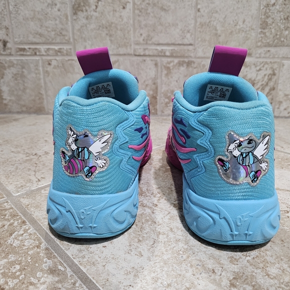 PUMA MB.04 LaMelo Ball Hornets Iridescent Poison Pink Deep Orchid Men’s 9.5 Rare - Picture 4 of 8